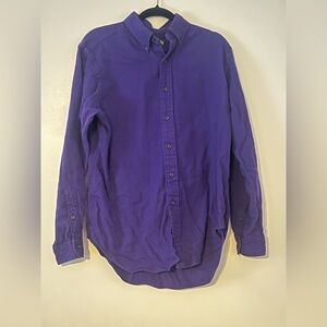 Ralph Lauren Polo Men's Long Sleeve Button-Down Purple Shirt